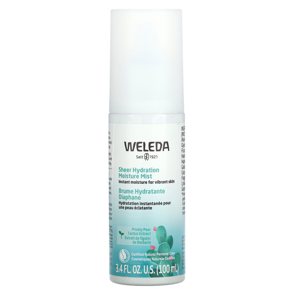 Weleda, Увлажняющий спрей Sheer Hydration, экстракт кактуса опунции, 100 мл (3,4 жидк. Унции)