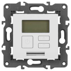 14-4111-01 ЭРА Терморегулятор универс. 230В-Imax16А, IP20, Эра Elegance, белый