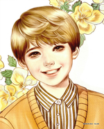 Boy's Love Letter. Coloring Book