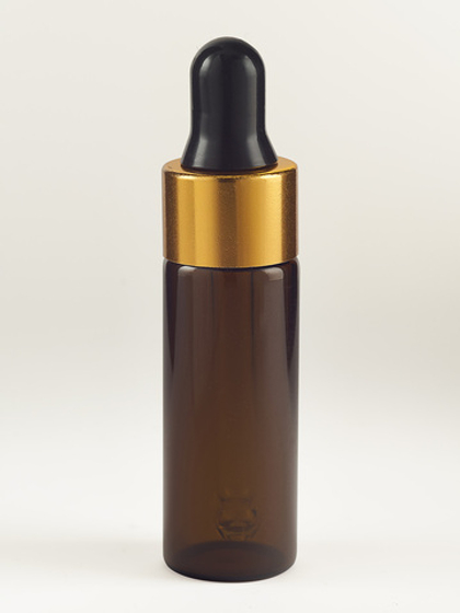 Коричневый стеклянный флакон с пипеткой 5 мл. Пробник