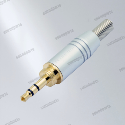 Mini Jack 3,5 mm с наружной резьбой (Серебристый)