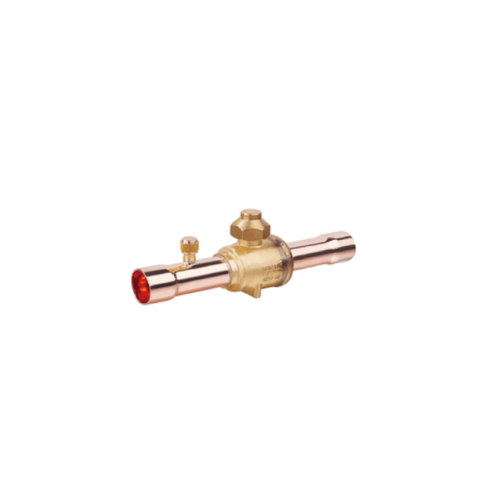 Шаровый вентиль HBC-12V, 1/2", пайка, серв.штуцер
