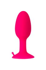 Небольшая силиконовая пробка Popo Pleasure со смещенным центром тяжести (7 см) (Цвет: ярко-розовый)