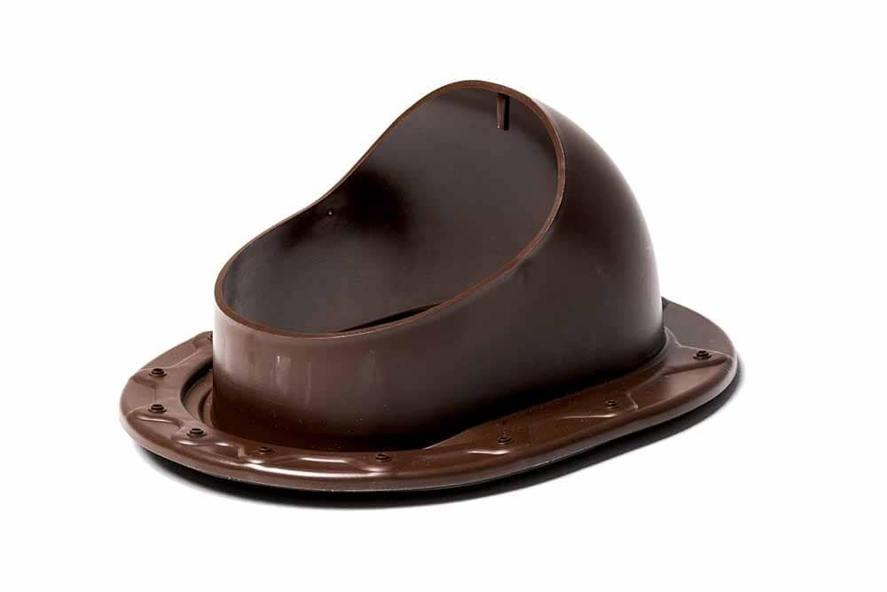 Проходной элемент SKAT для фальцевой и готовой кровли из битумной черепицы, коричневый