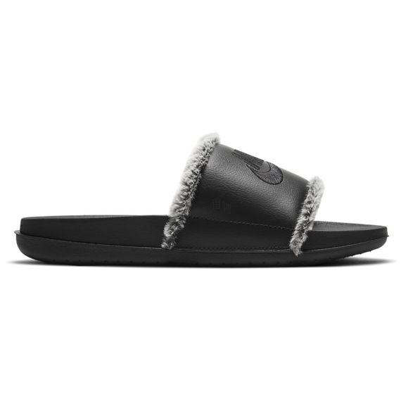 Nike OffCourt Leather Slide 'Black Fur'