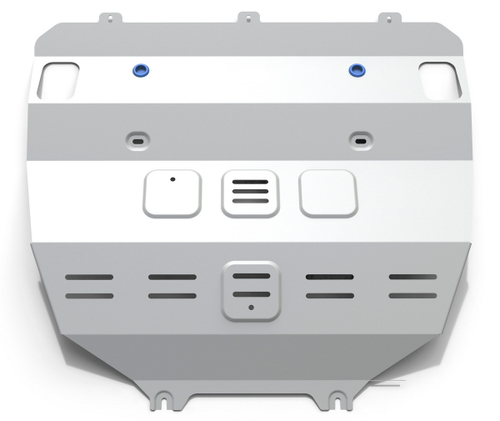 Защита картера и КПП Rival (увеличенная) для Geely Atlas (V - 1.8Т; 2.0; 2.4) 2018-н.в., штампованная, алюминий 2 мм, с крепежом, 333.1921.1