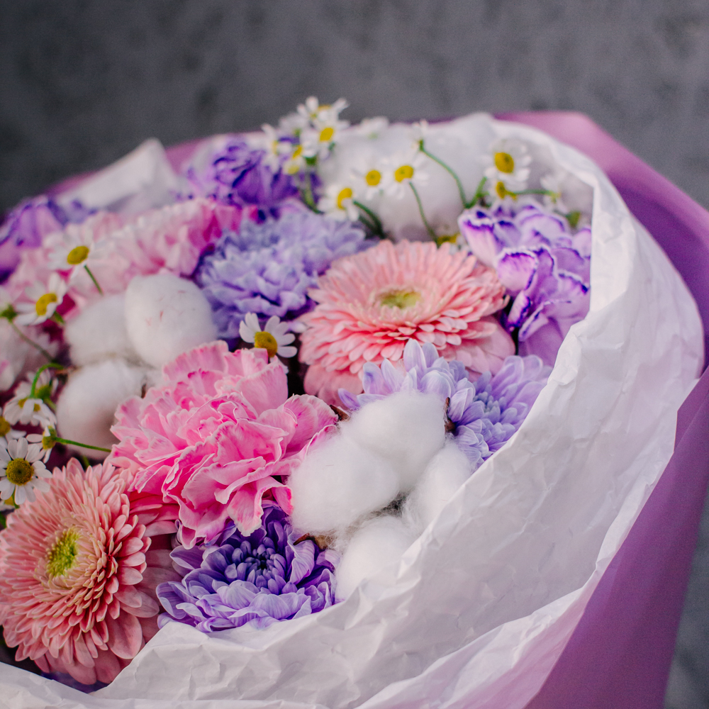 109. Сиреневый дофаминовый букет