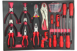 Набор ложементов GWA-329R с инструментом, 329 предмета, 4 ложемента, 550x390x30мм, Great Wolf