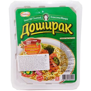 ЛАПША БЫСТРОГО ПРИГОТОВЛЕНИЯ СО ВКУСОМ КУРИЦЫ ОСТРАЯ 90ГР ДОШИРАК