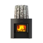 Дровяная банная печь Grill'D Cometa Vega 180 Window Stone Pro (Серпентинит)