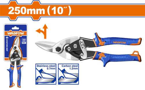 Ножницы по металлу левые 250 мм (5/40) WADFOW WAS1410