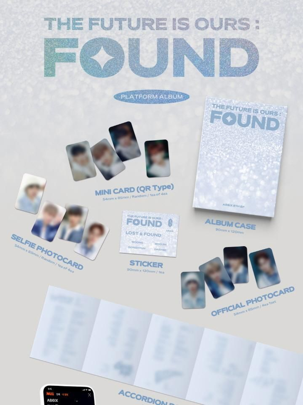 Альбом AB6IX - THE FUTURE IS OURS : FOUND 8th EP Album PLATFORM Version
