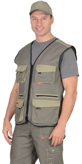 Жилет "Сириус-Вест-Ворк" (оливковый/с.оливковый/черный)