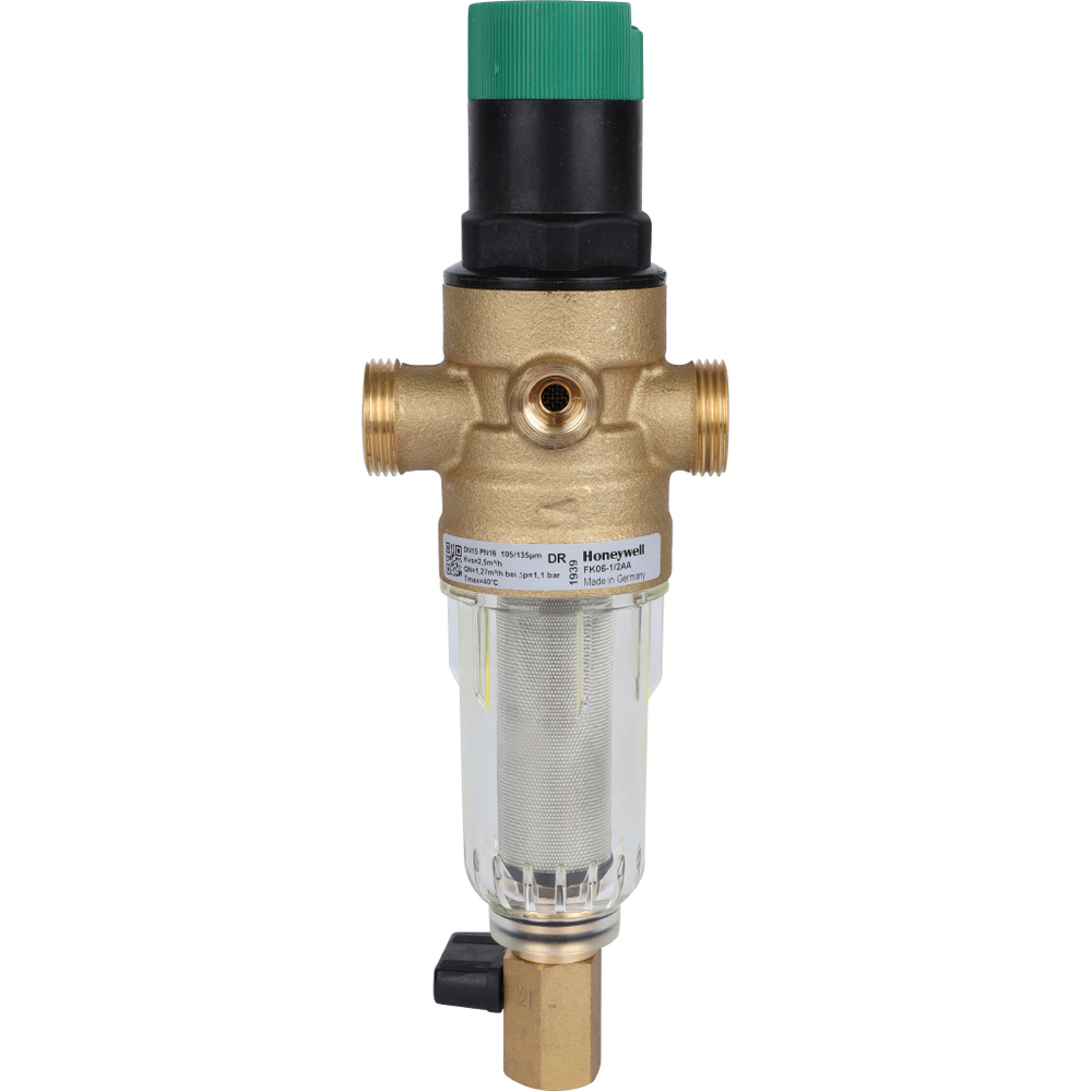 Фильтр самопромывной Honeywell MiniPlus FK06-AA 1/2" с редуктором давления