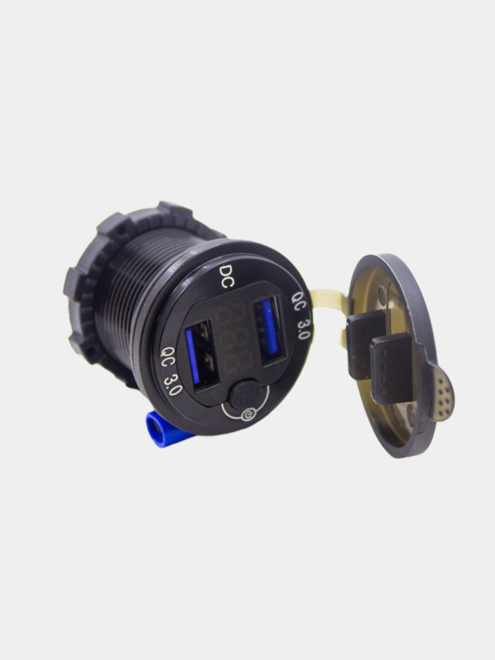 Разъём врезной, розетка в авто, 2 USB, Y12v-24.