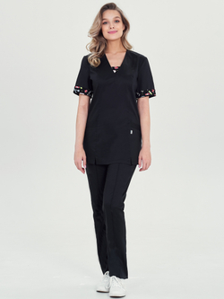 Модный женский медицинский костюм от производителя Бл-348/1+Б-101 клеон лайт