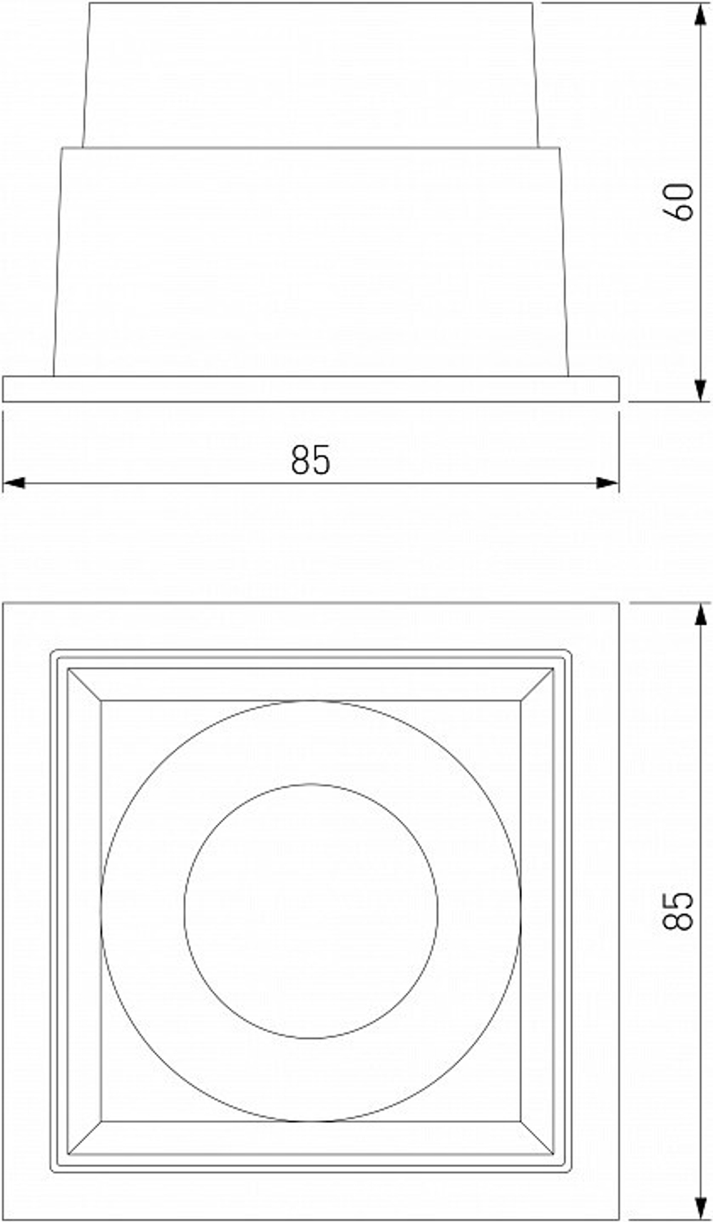 Встраиваемый светильник Elektrostandard Quadro a063677
