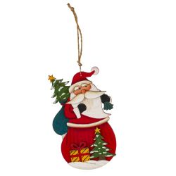 GAEM Изделие декоративное подвесное "Дед Мороз", L10 W0,5 H13 см, 4в.