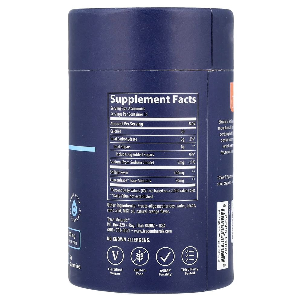 Trace, Жевательные мармеладки с мумие, апельсин, 30 шт.