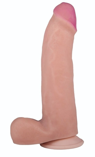Стимулятор-реалистик из неоскин - 21,5 см. (Цвет: телесный)