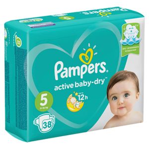 Подгузники детские одноразовые Pampers active baby-dry 5  11-16 кг 60 шт/упак