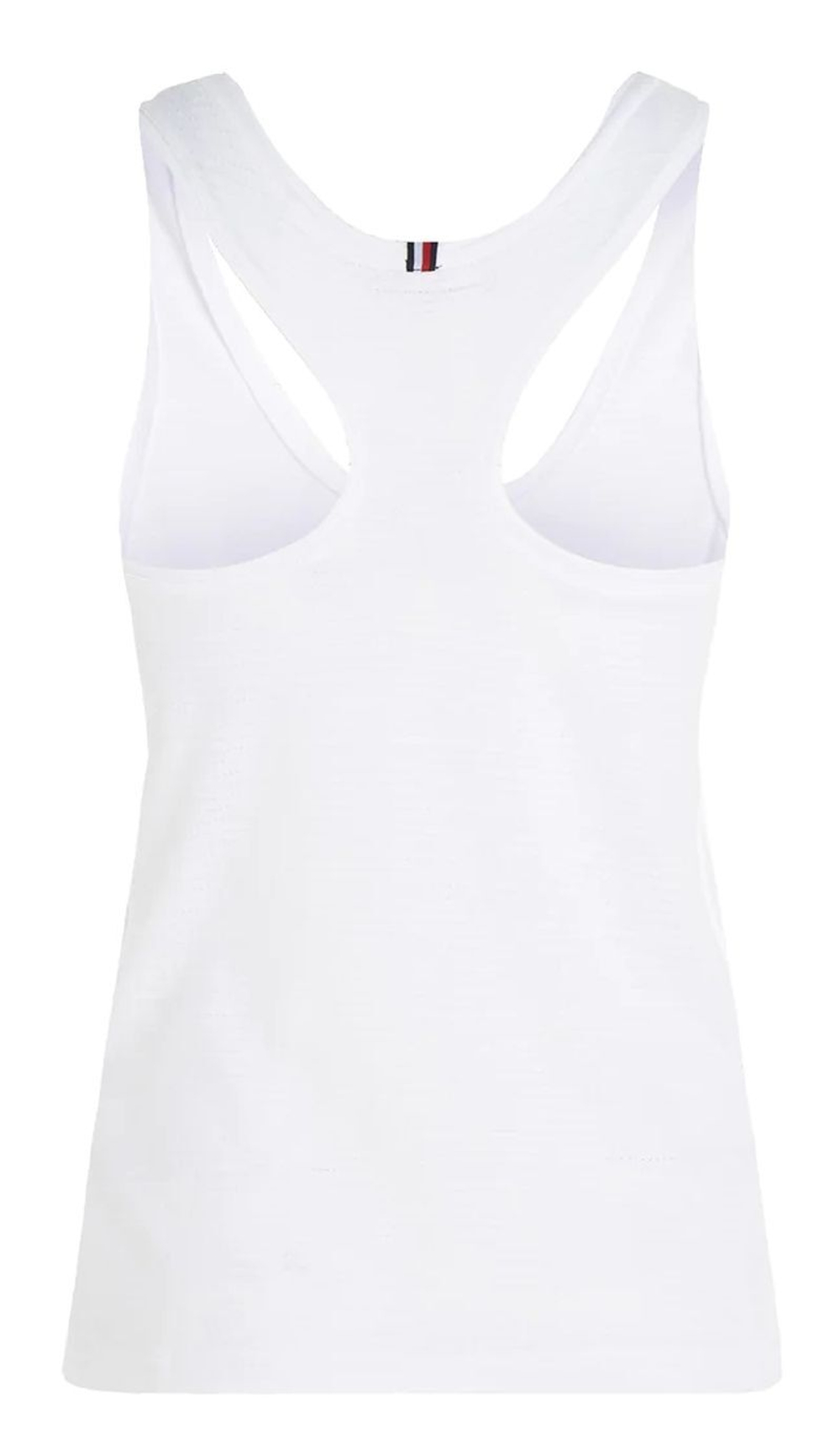 Топ теннисный Tommy Hilfiger Essential Flag Slim Tank Top - optic white