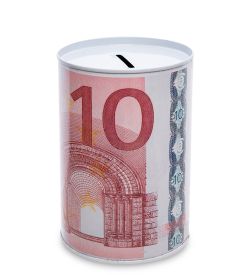 BX- 46/4 Металлическая копилка мал. «Евро»