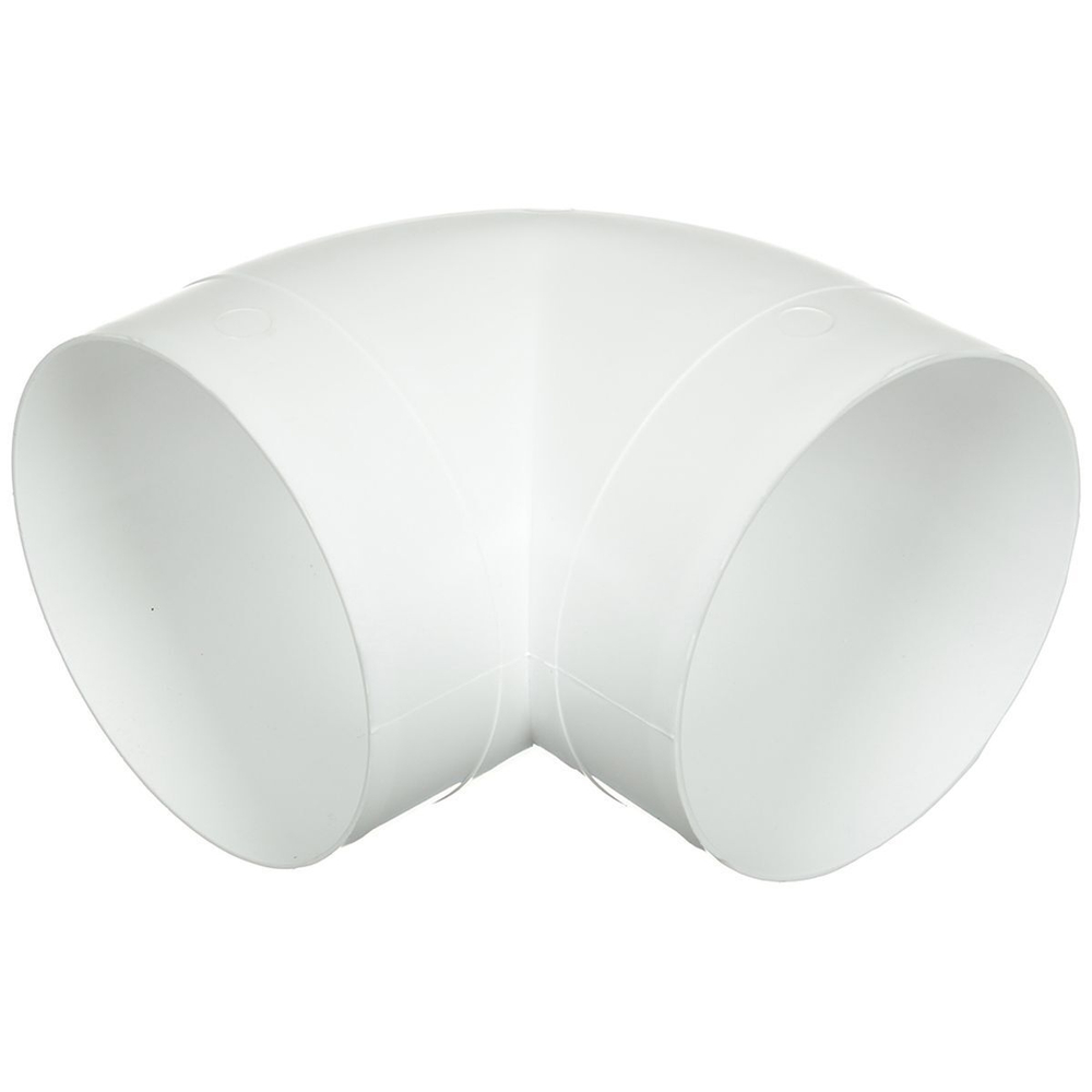 Уголок вентиляционный пластик, d125 мм, кругл, 90 °, Эвент, 125ККП