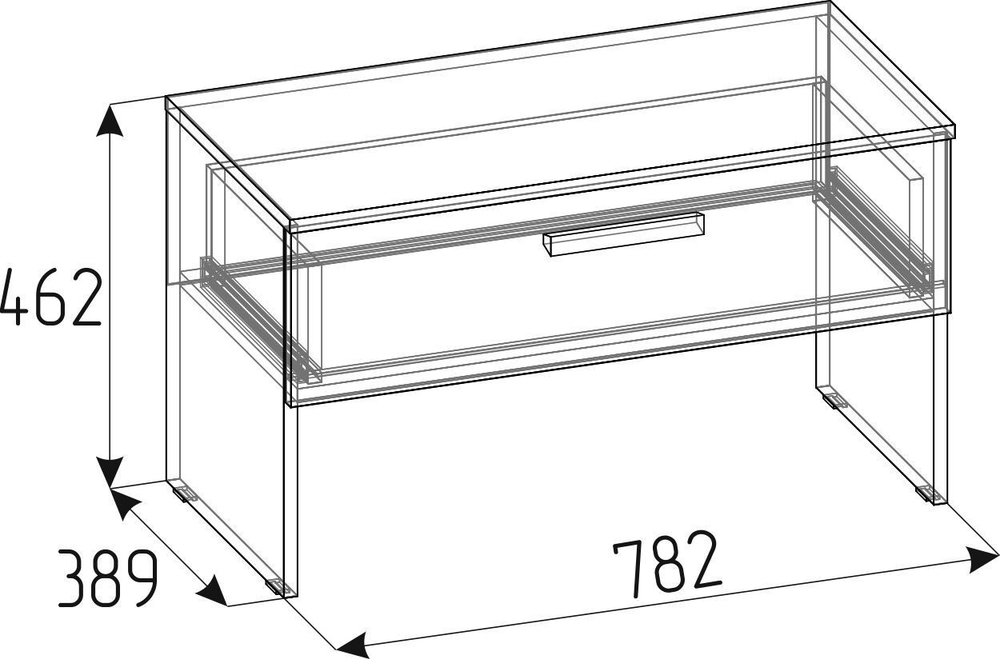 Тумба Nature 88, дуб крафт