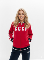 Спортивный костюм женский СССР 12L-RT-1865 красный