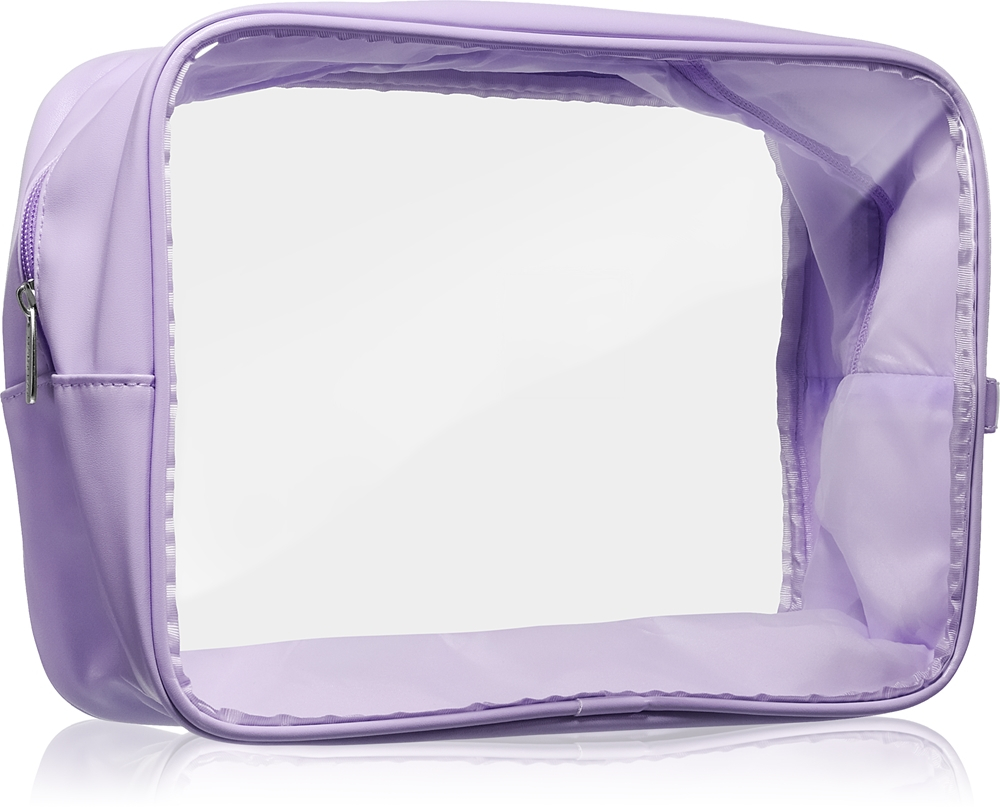 Notino Travel Collection Extra Large Clear Organizer - Прозрачная косметичка XL Purple 27,5x20x12,5 cm, 1 szt.