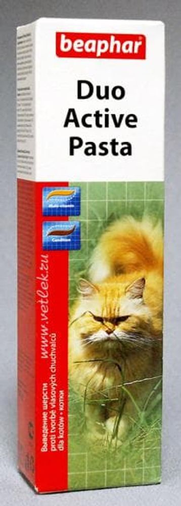 Beaphar `Duo Active` мультивитаминная паста двойного действия для кошек 100 г