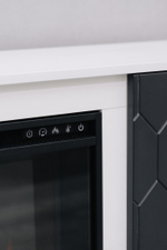 Каминокомплект Тумба Modern TV с очагом Pulsar 23B белый фасад графи