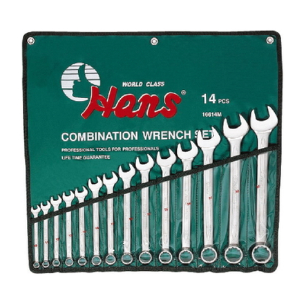 Набор комбинированных гаечных ключей Hans, 16615M