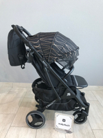 Коляска прогулочная Babalo 2024 Золотая полоска текстиль на черной раме