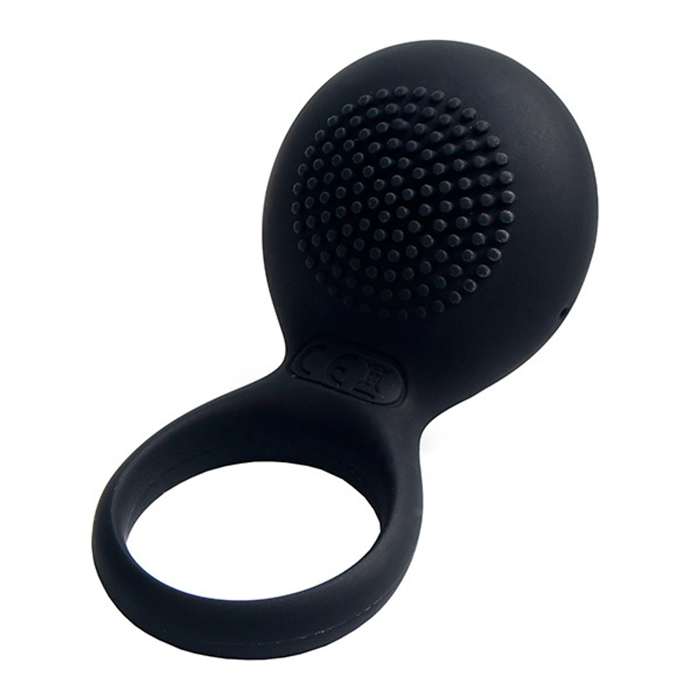 Чёрное эрекционное виброкольцо Svakom Tyler Vibrating Cock Ring with Textured Head Sring-01-BLK