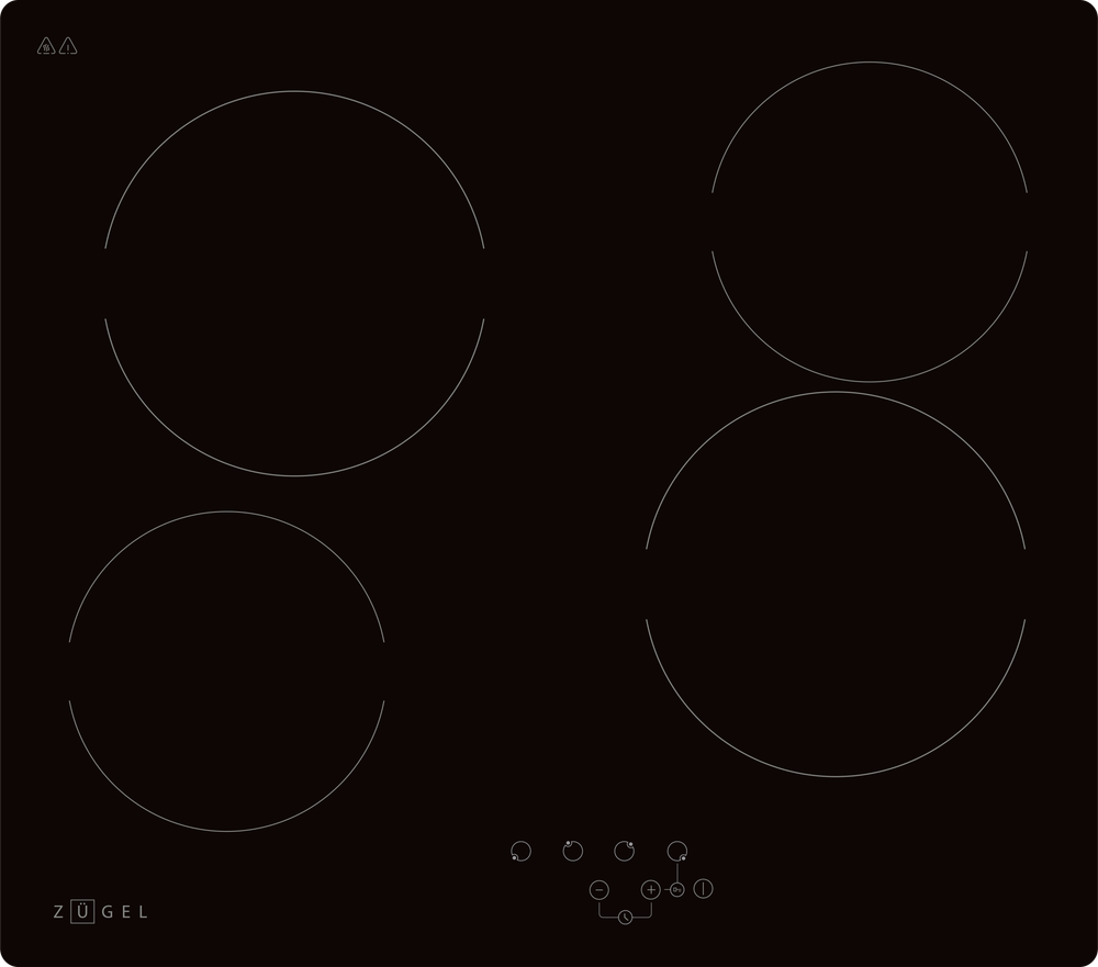 Встраиваемая электрическая варочная панель ZUGEL ZEH610B