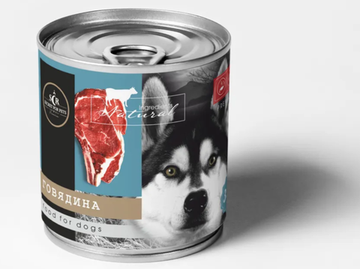 Секрет Премиум консервы для собак с говядиной