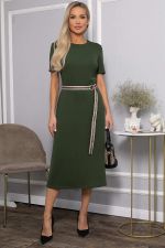 Платье трикотажное Парижанка (зеленое) П14415-10М LT Collection