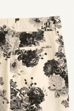 ZARA ШИРОКИЕ БРЮКИ ИЗ ХЛОПКА, С ПРИНТОМ