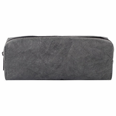 Пенал-косметичка BRAUBERG "MIRACLE", крафт-текстиль, графитовый, 21х5х8 см, 270045