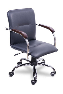 Стул для посетителей Самба на крестовине хром