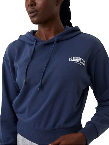 Женская Кофта теннисная Björn Borg Stockholm Crop Hoodie - небесный