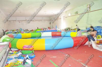 Круглый надувной бассейн «Разноцветный», 12*12*0,65 м