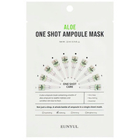 Успокаивающая тканевая маска для лица с экстрактом Алоэ Вера Eunyul Aloe One Shot Ampoule Mask 5шт