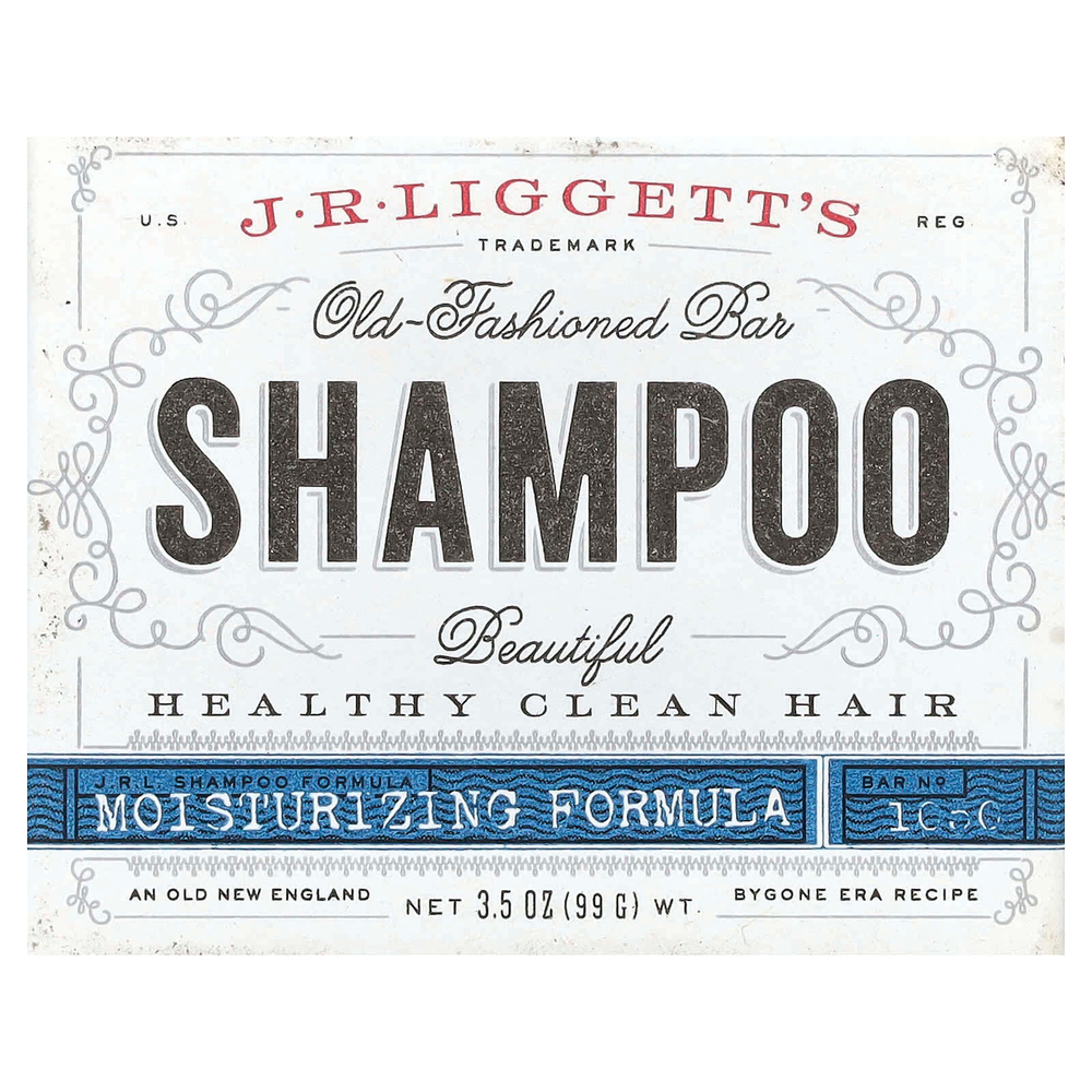 J.R. Liggett's, Old-Fashioned Shampoo Bar, увлажняющая формула, 99 г (3,5 унции)