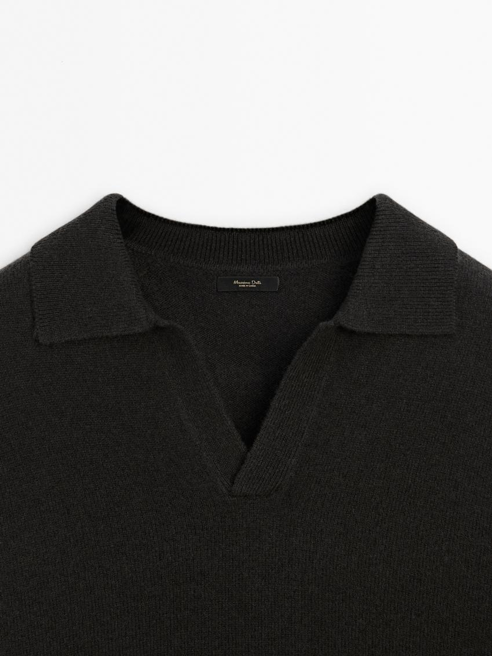 Massimo Dutti Свитер из смесовой шерсти, темно-серый