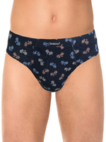 Набор из 2 хлопковых трусов - в клетку и с принтом в виде велосипедов (Размер: 4X) (Цвет: темно-синий)