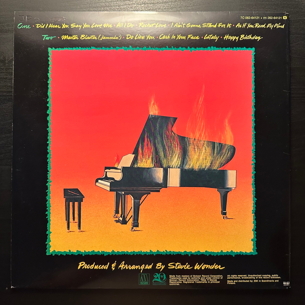Stevie Wonder - Hotter Than July (Скандинавия 1980г.)