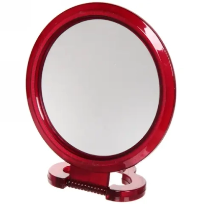 Зеркало настольное в пластиковой оправе «Эстетика» круг, подвесное, цвет микс, d-16,5см (Стикер на минивложение15шт)